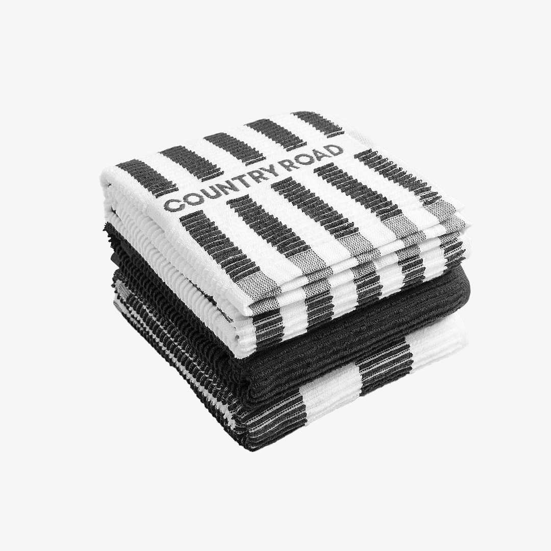 Stripe Australian Cotton Tea Towel Pack of 3 - We Wander