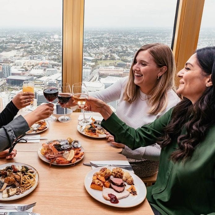 Weekday Buffet Lunch With A Window Table At Skyfeast Sydney Tower - We Wander